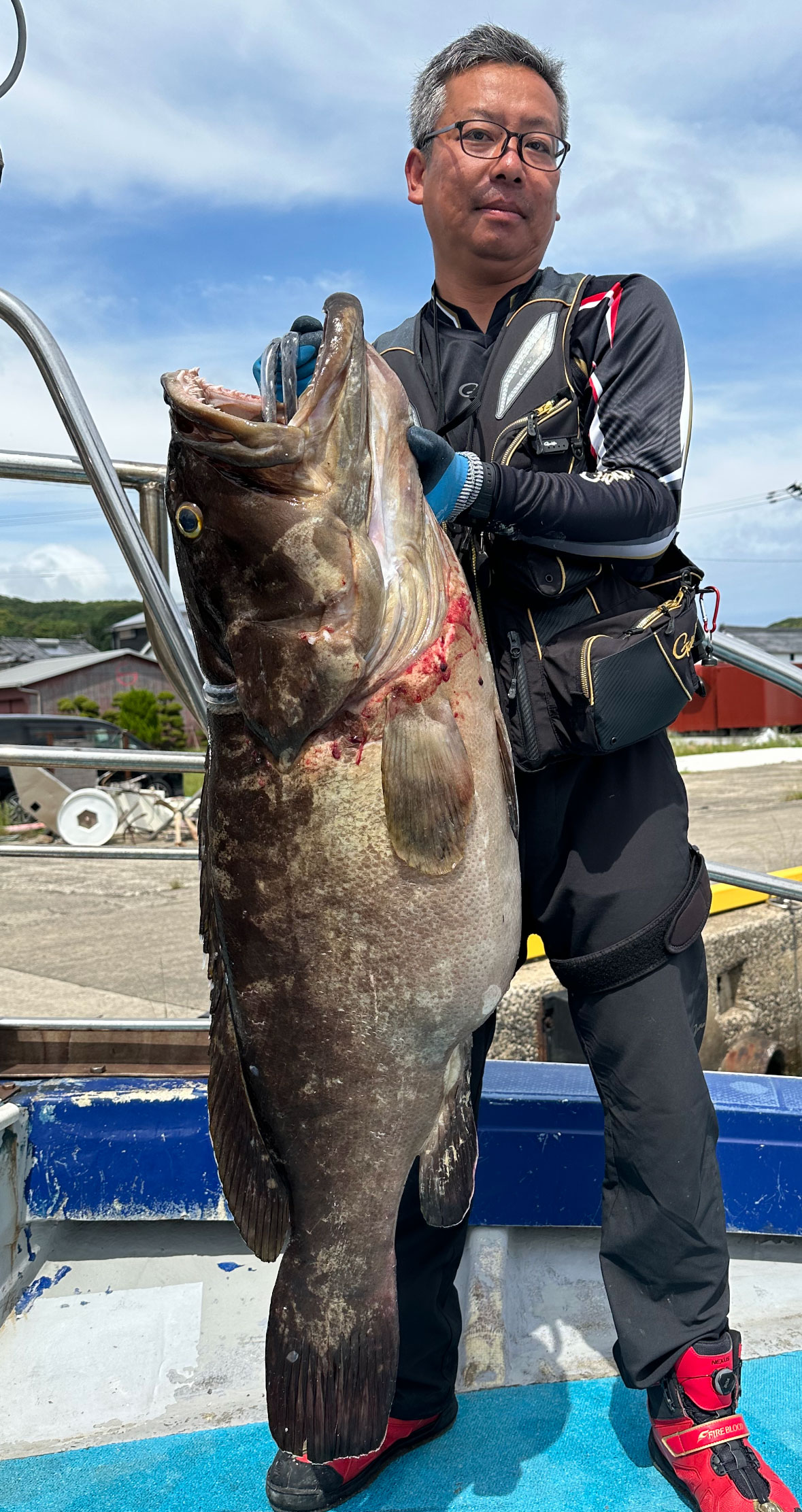 夢の一撃！古志岐三礁で22キロの巨大アラ捕獲！